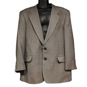 Lord & Taylor Herringbone Tweed Wool Suit Jacket Sports Men’s 44R
